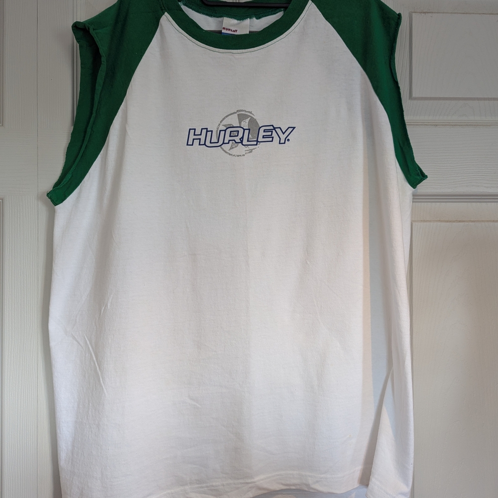 Vintage 90s Hurley Sleeveless Tee with Logo